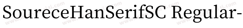 SoureceHanSerifSC Regular字体转换